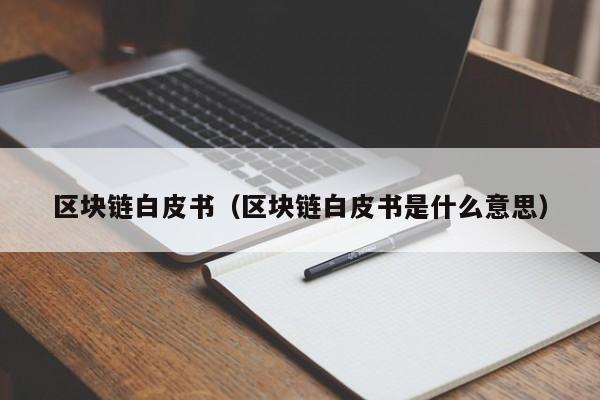 区块链白皮书（区块链白皮书是什么意思）