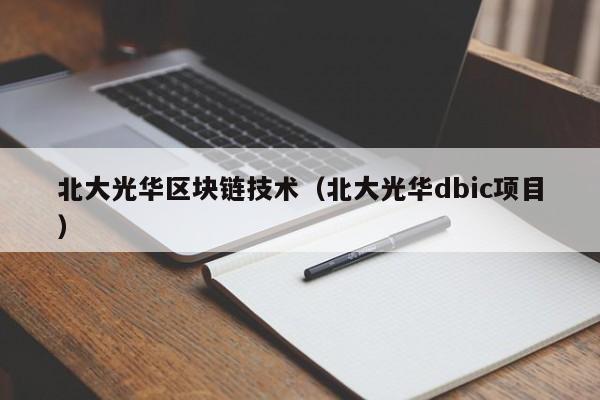 北大光华区块链技术（北大光华dbic项目）