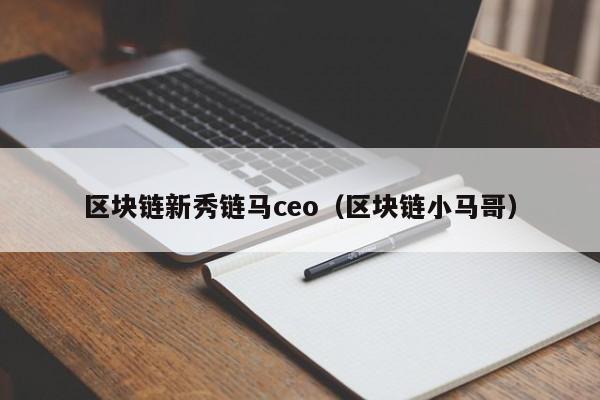 区块链新秀链马ceo（区块链小马哥）