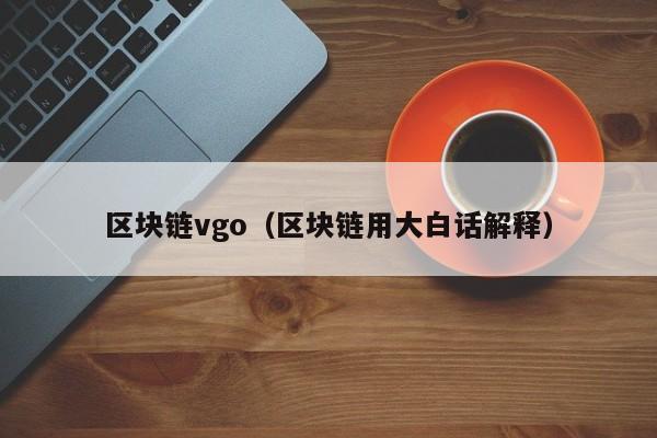 区块链vgo（区块链用大白话解释）